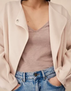 The Perfect Organic Cotton Slub V-Neck T-Shirt