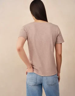 The Perfect Organic Cotton Slub V-Neck T-Shirt