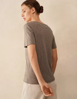 The Perfect Organic Cotton Slub V-Neck T-Shirt