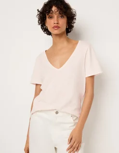 The Perfect Organic Cotton Slub V-Neck T-Shirt