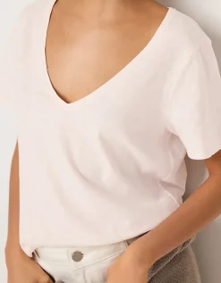 The Perfect Organic Cotton Slub V-Neck T-Shirt