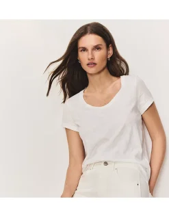 The Perfect Organic Cotton Slub Scoop Neck T-Shirt