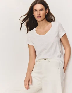 The Perfect Organic Cotton Slub Scoop Neck T-Shirt