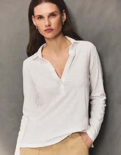 The Perfect Single Button Slub Jersey Shirt