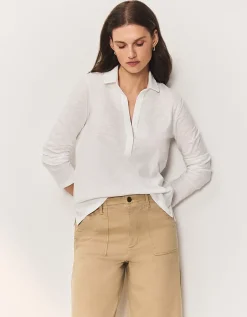 The Perfect Single Button Slub Jersey Shirt