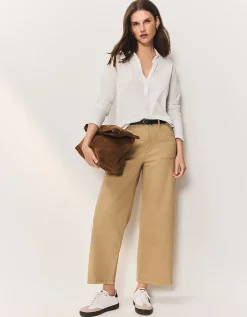 The Perfect Single Button Slub Jersey Shirt