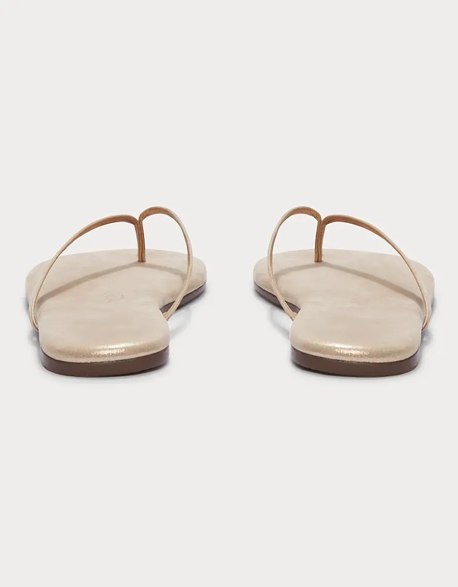TKEES Lily Round Glitter Toe-Post Sandals