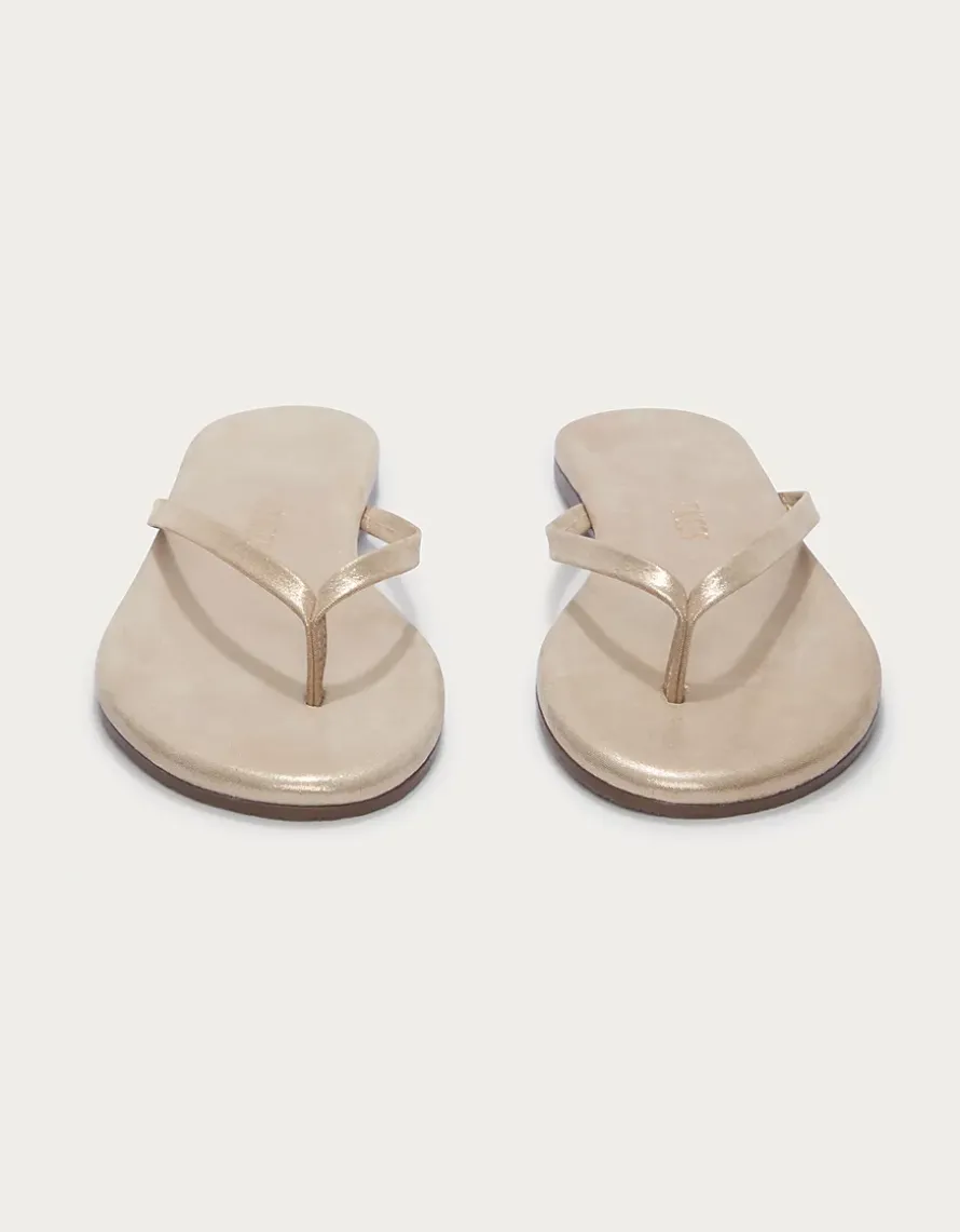 TKEES Lily Round Glitter Toe-Post Sandals