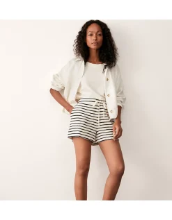Towelling Stripe Short