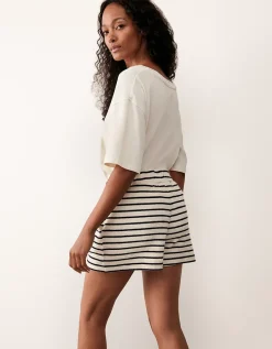 Towelling Stripe Short