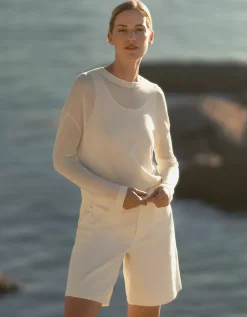 Transparent Knit Jumper with Viscose