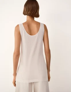 Transparent Knit Vest with Viscose