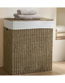 Triple Seagrass Laundry Basket