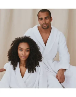 Unisex Organic Cotton Double Faced Waffle Robe