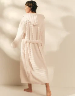 Unisex Organic Cotton Hooded Ribbed Hydrocotton Robe