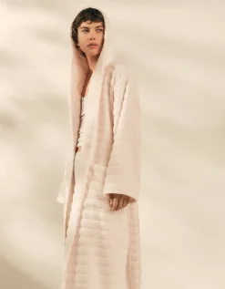 Unisex Organic Cotton Hooded Ribbed Hydrocotton Robe