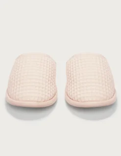 Unisex Organic Cotton Waffle Slippers