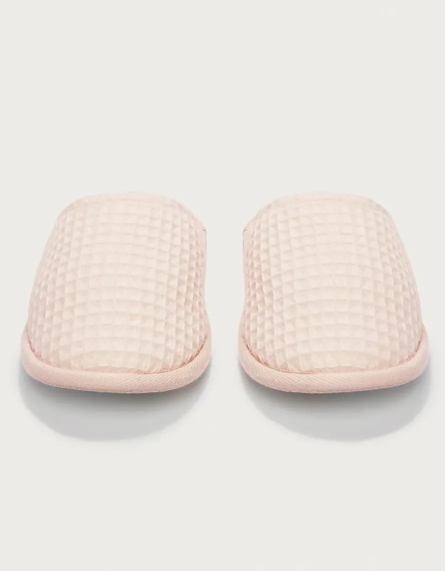 Unisex Organic Cotton Waffle Slippers
