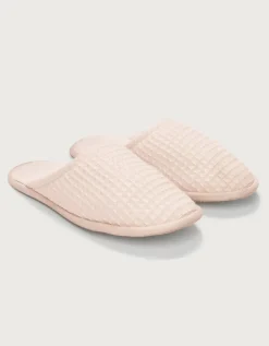 Unisex Organic Cotton Waffle Slippers