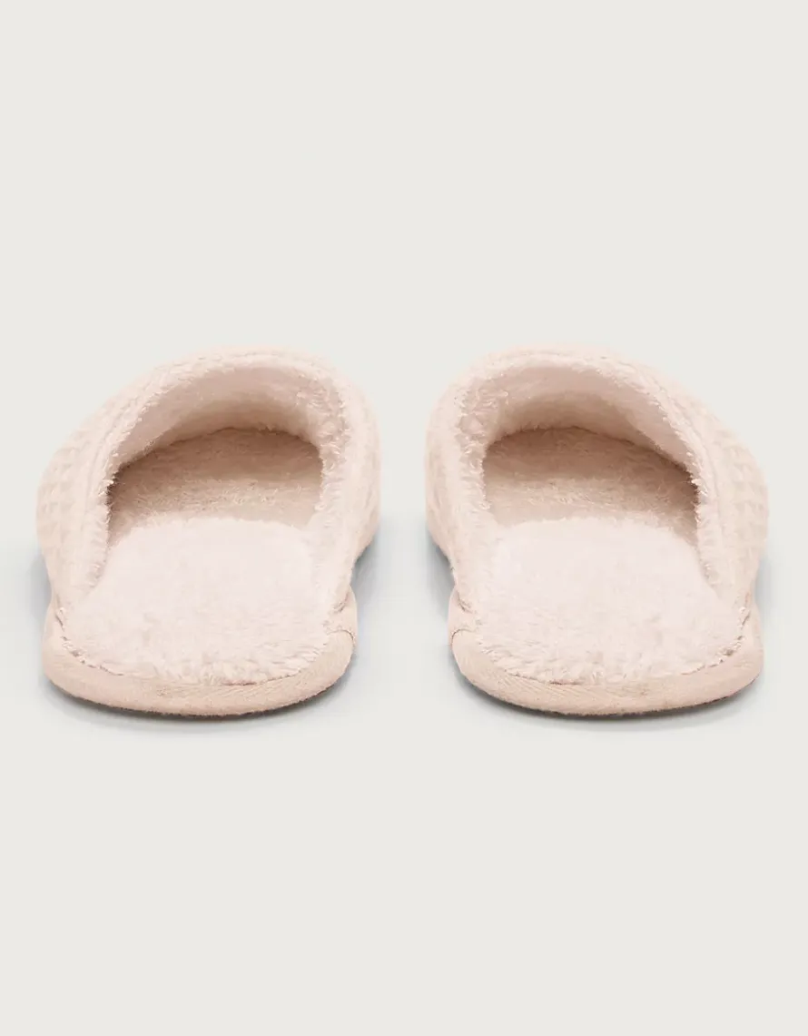 Unisex Organic Cotton Waffle Slippers