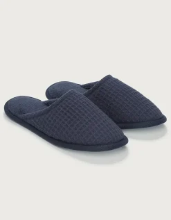 Unisex Organic Cotton Waffle Slippers