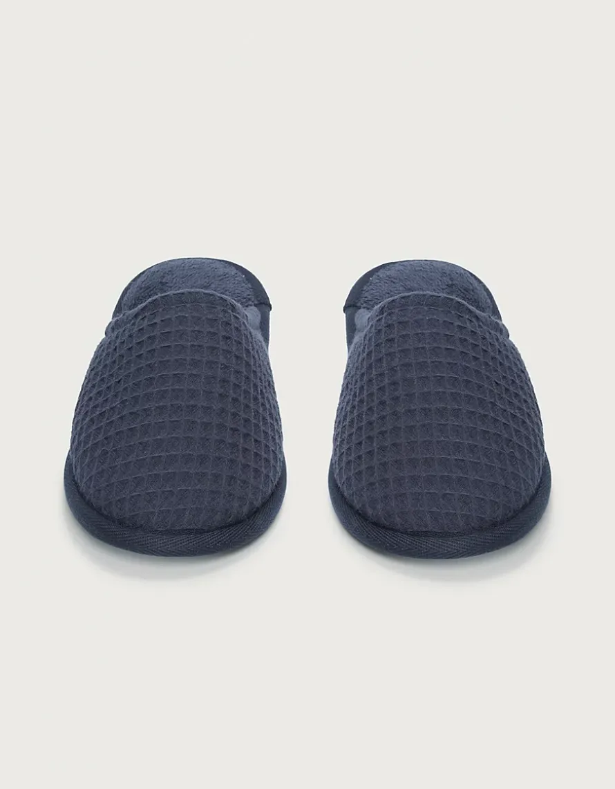 Unisex Organic Cotton Waffle Slippers