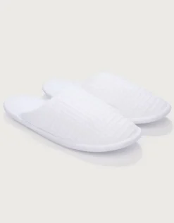 Unisex Organic Cotton Waffle Slippers