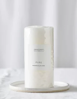 Unscented Pillar Candle – Medium