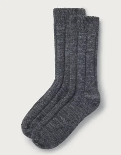 Variegated Ribbed Boot Socks