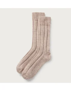 Variegated Ribbed Boot Socks