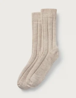 Variegated Ribbed Boot Socks