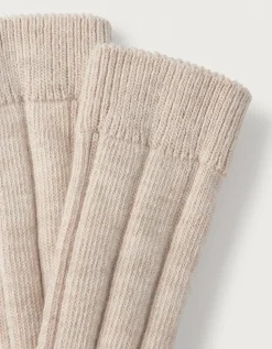 Variegated Ribbed Boot Socks
