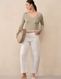 V Neck Knitted Tunic with Modal