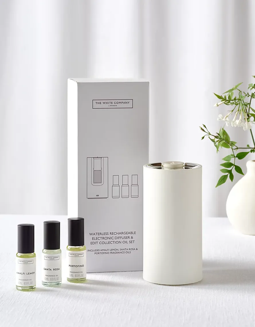 Waterless Electronic Diffuser & The Edit Collection Fragrance Oil Set