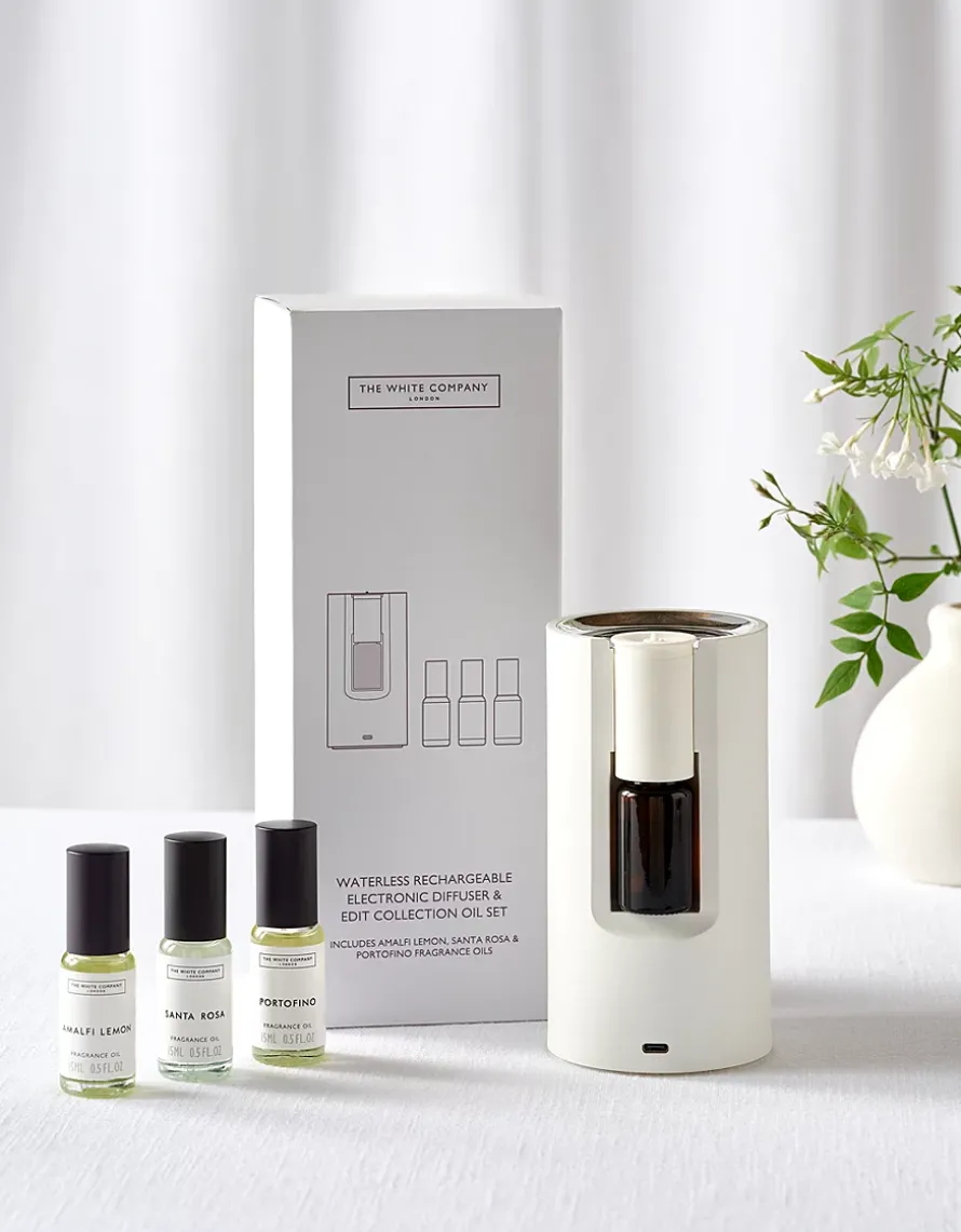 Waterless Electronic Diffuser & The Edit Collection Fragrance Oil Set