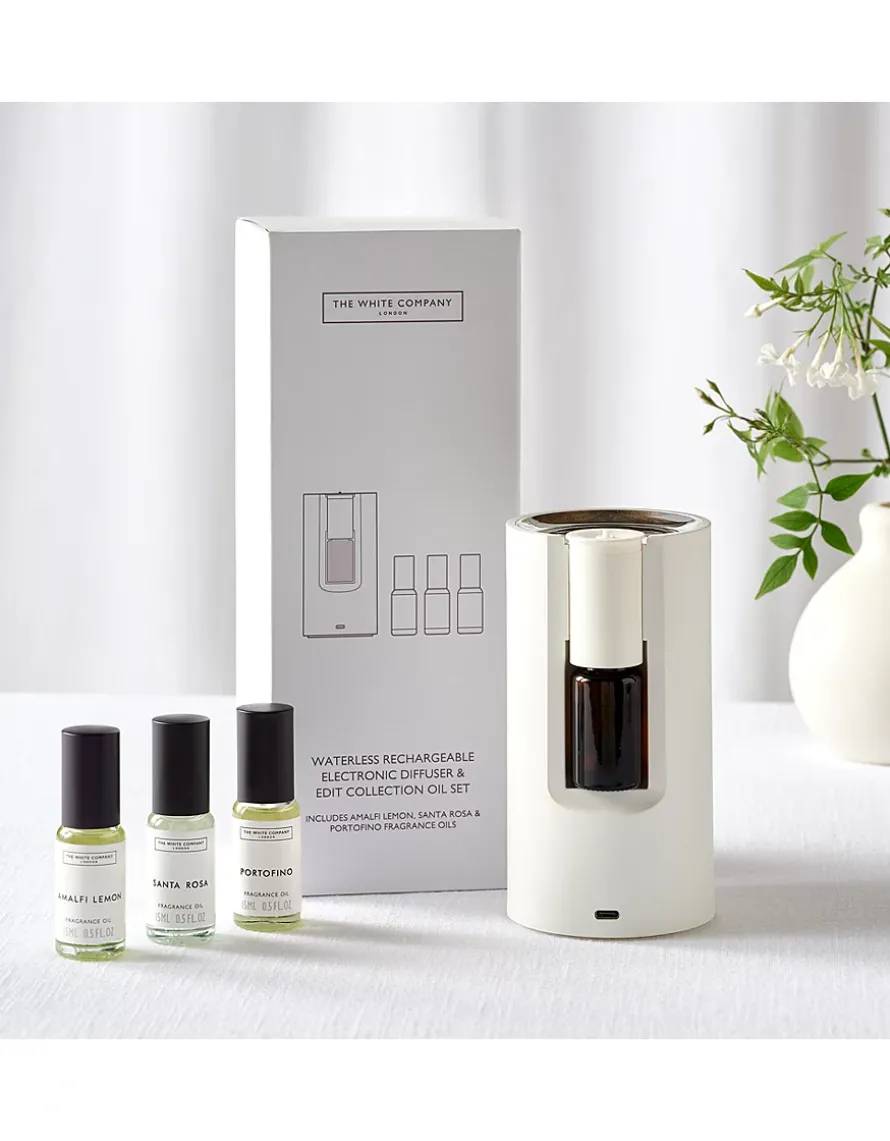 Waterless Electronic Diffuser & The Edit Collection Fragrance Oil Set