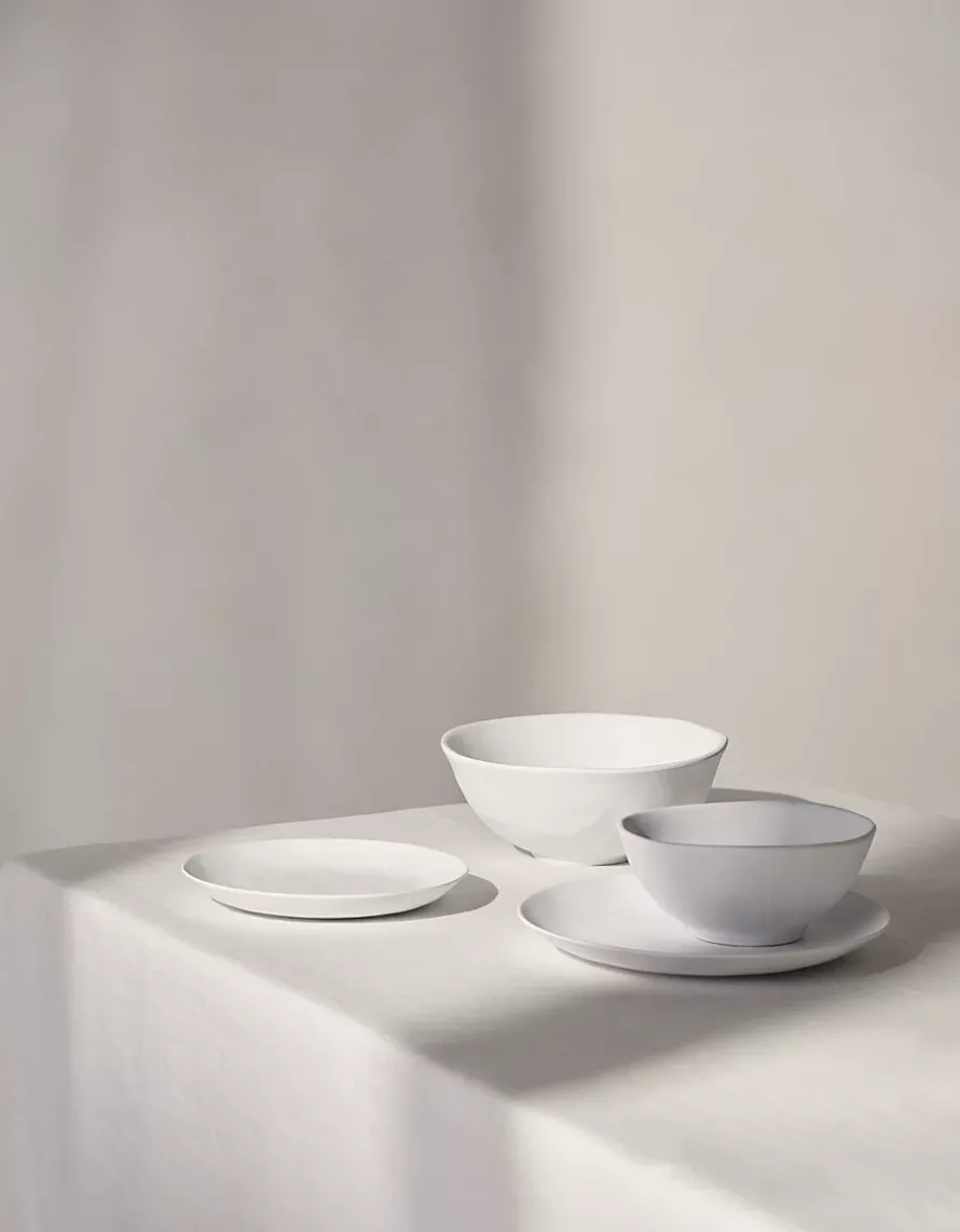 White Melamine Dinner Plate