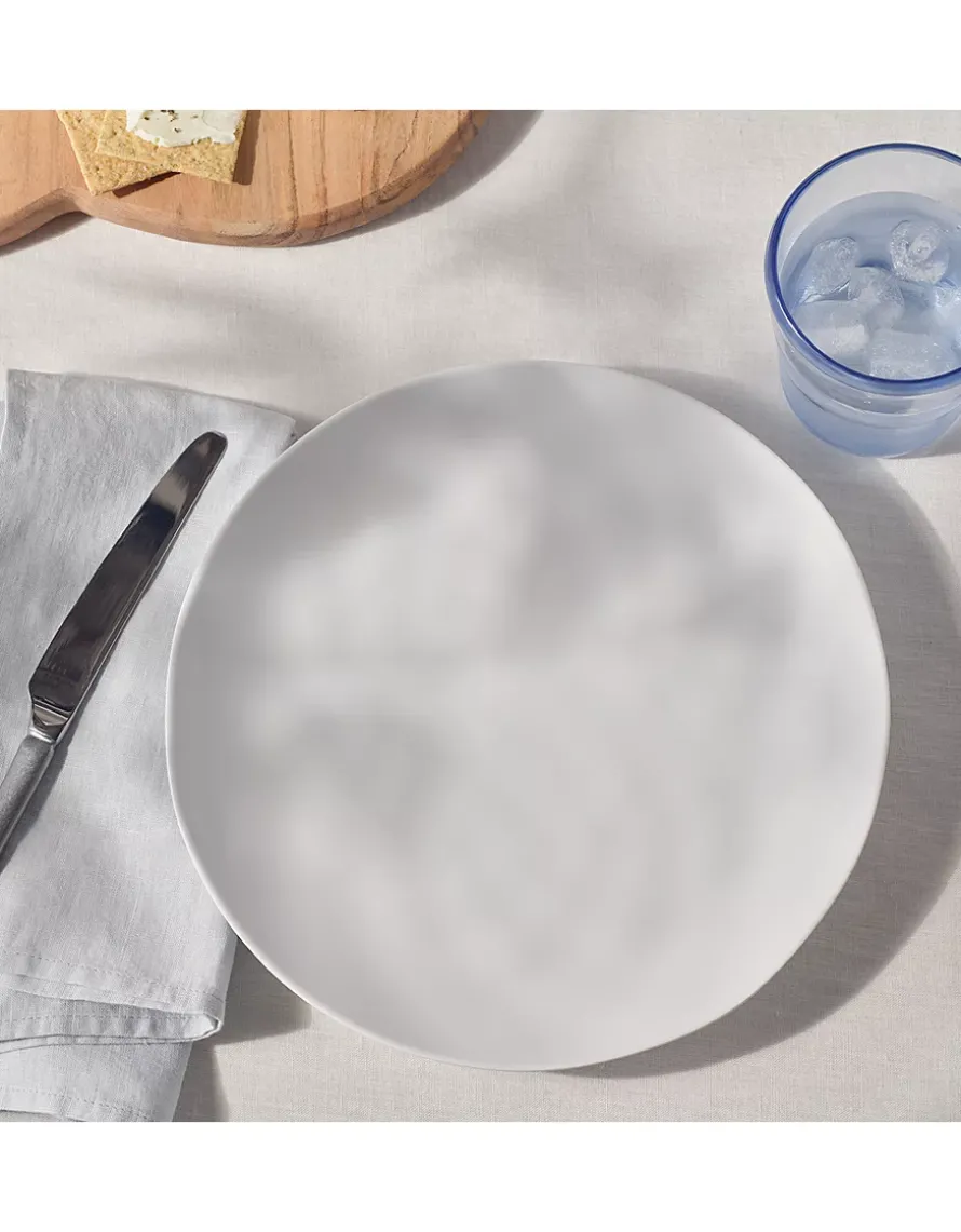 White Melamine Dinner Plate
