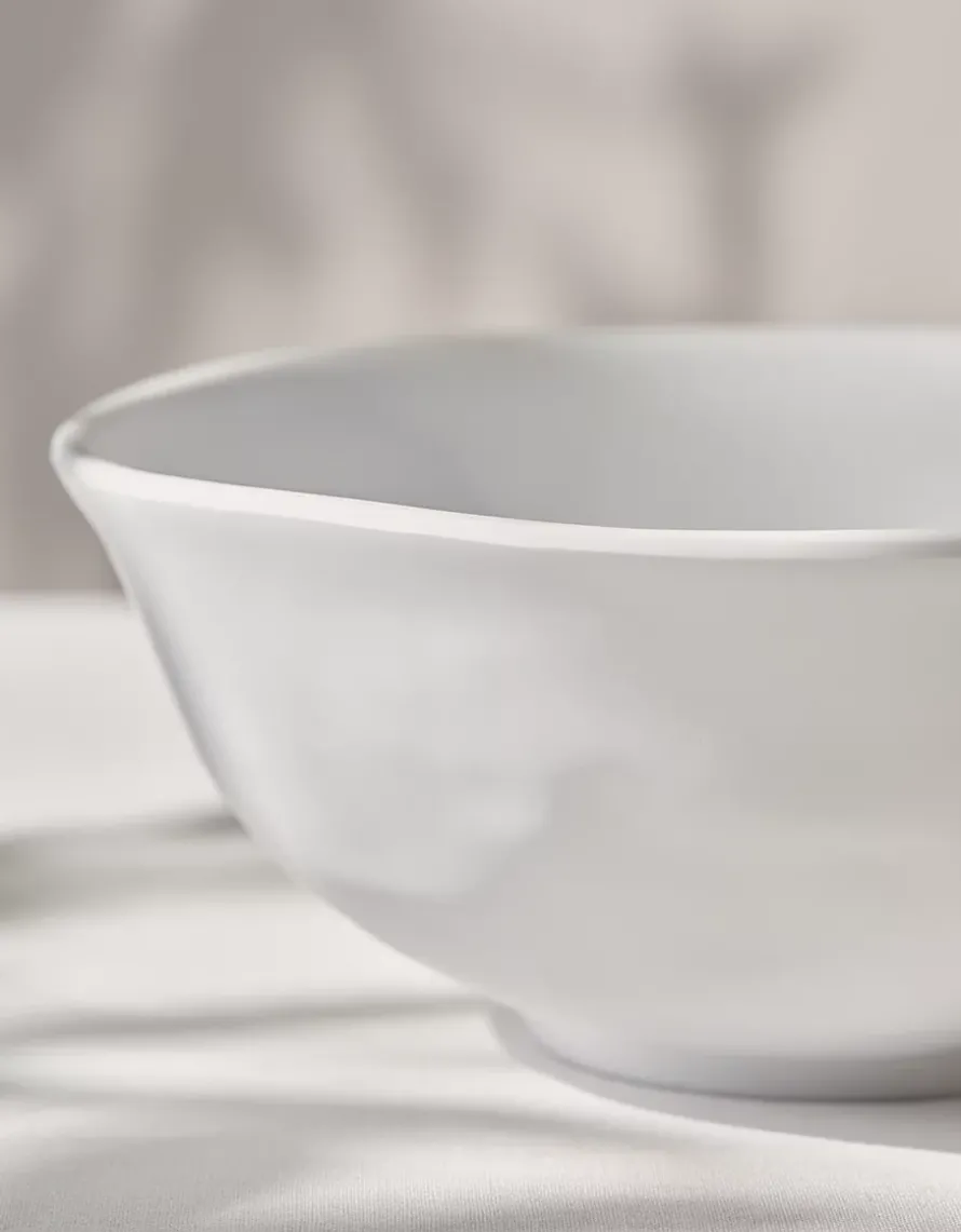 White Melamine Salad Bowl