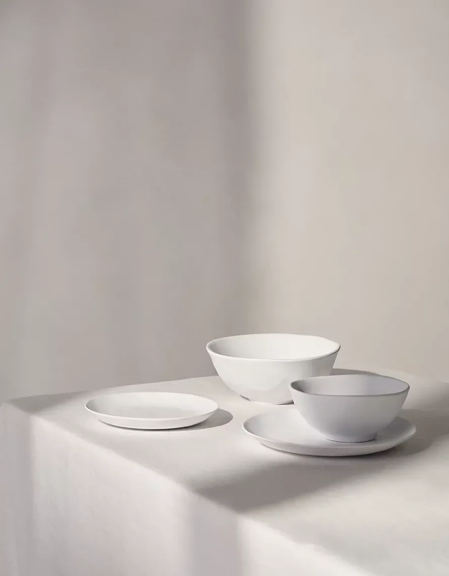 White Melamine Salad Bowl
