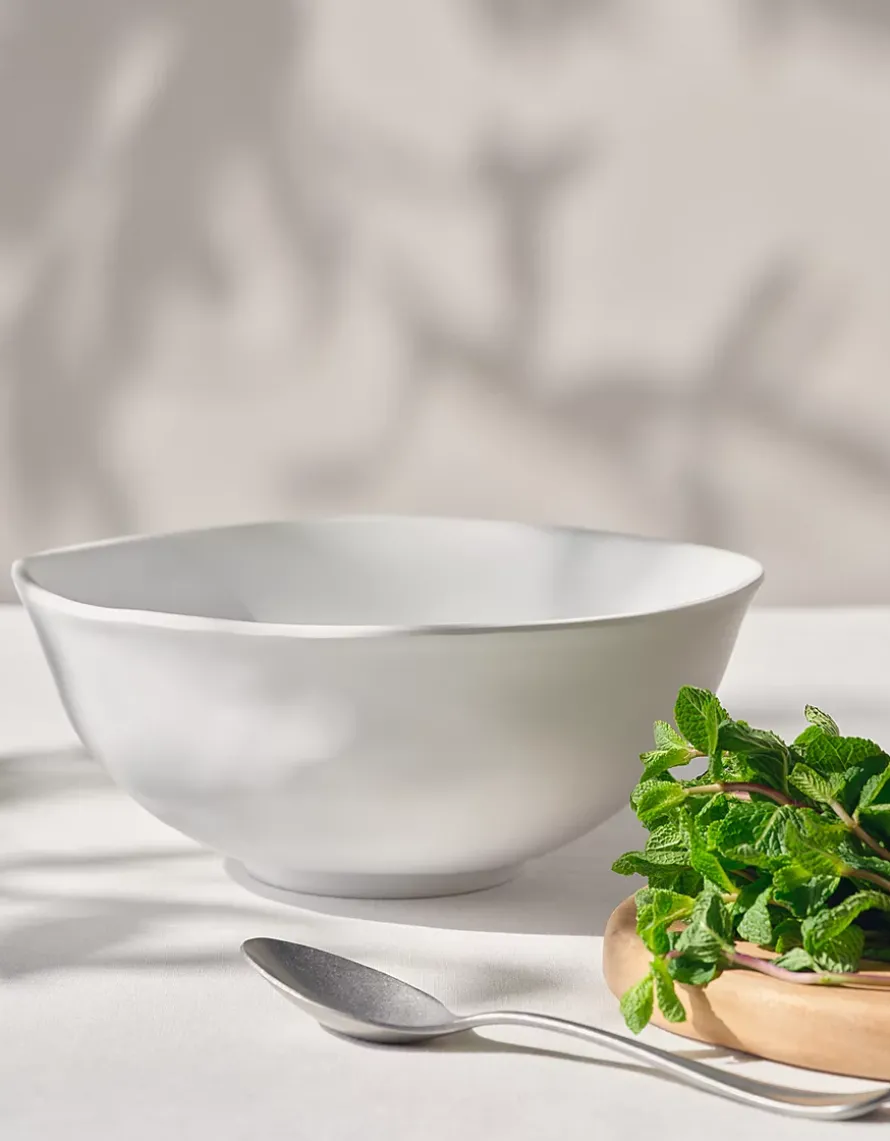 White Melamine Salad Bowl
