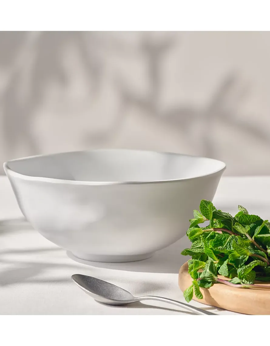 White Melamine Salad Bowl