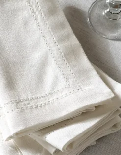 White Picot Stitch Napkins – Set of 4
