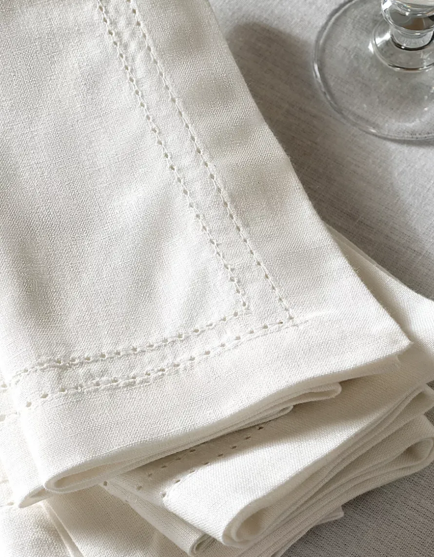 White Picot Stitch Napkins – Set of 4