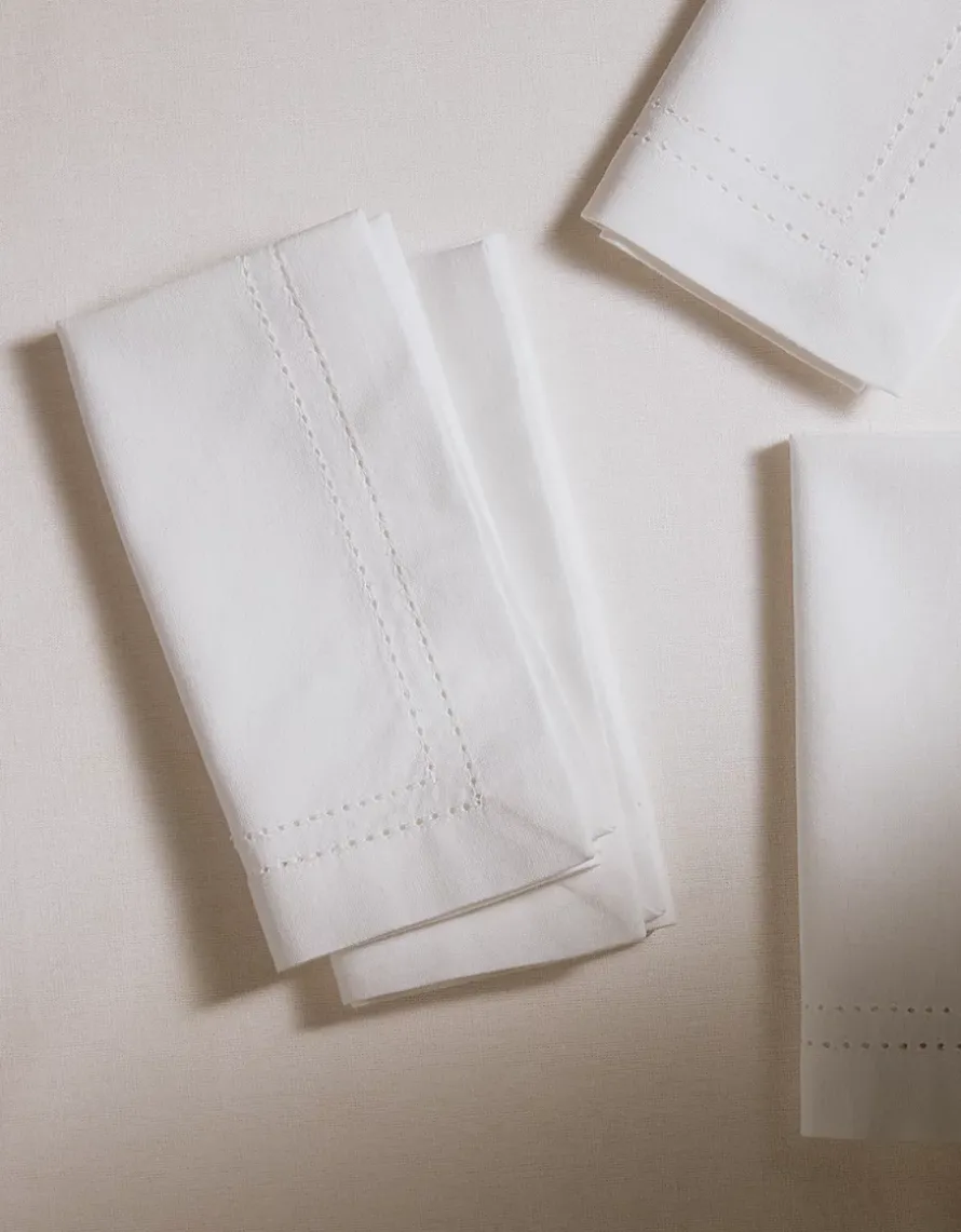White Picot Stitch Napkins – Set of 4