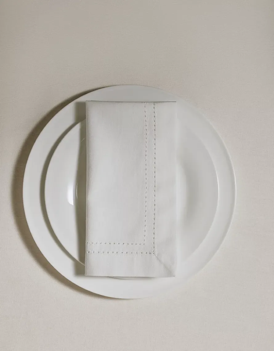White Picot Stitch Napkins – Set of 4