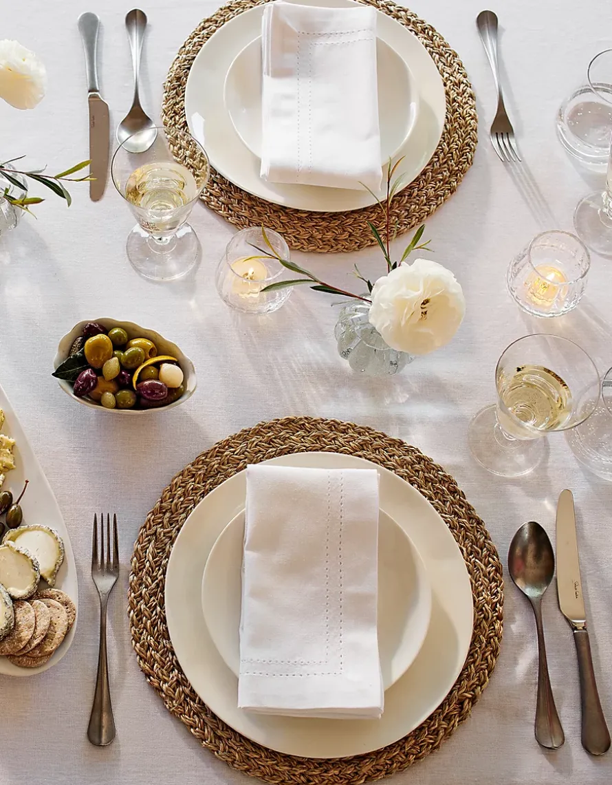 White Picot Stitch Napkins – Set of 4