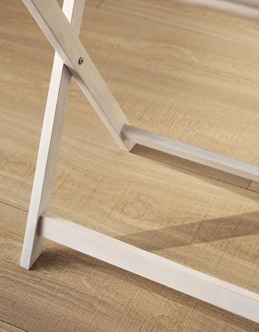 Whitewashed Bamboo Butlers Tray