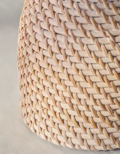 Whitewashed Rattan Jug