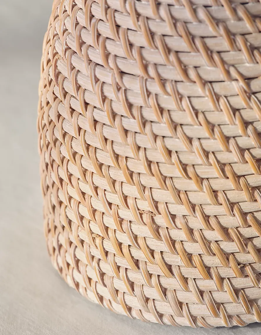 Whitewashed Rattan Jug